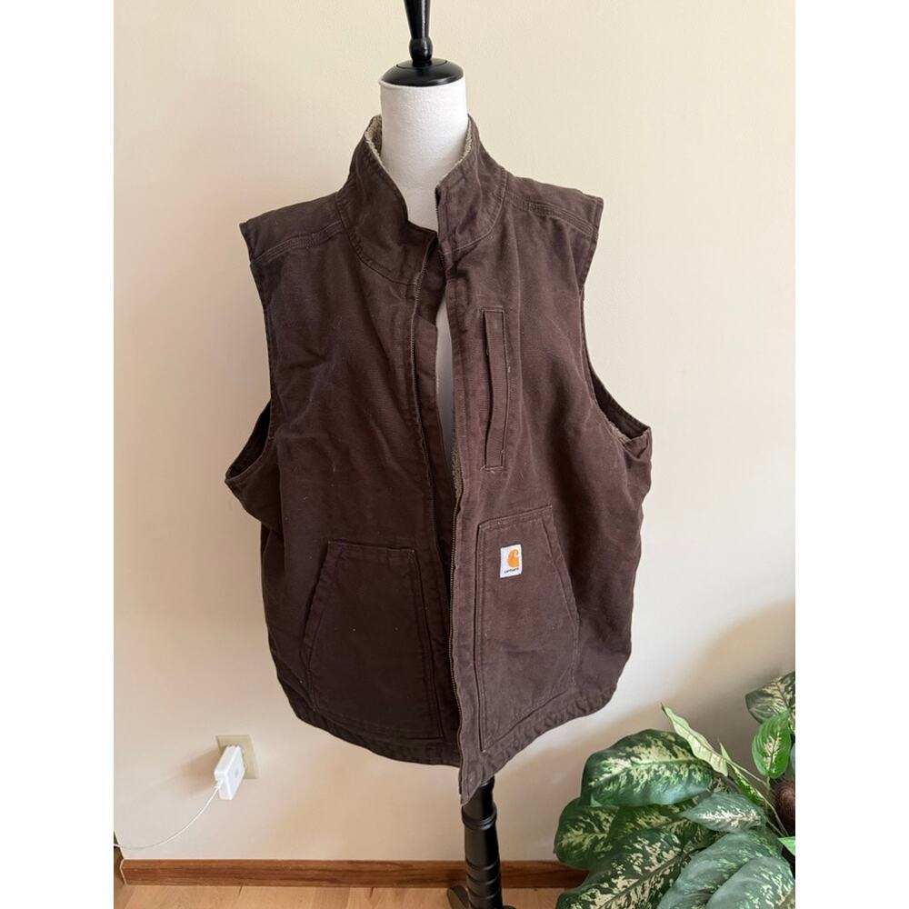 Carhartt Loose Fit Brown Vest - Picture 3 of 7